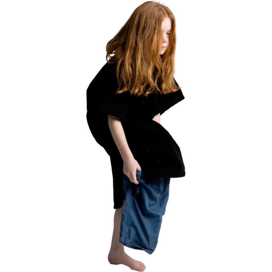 2026 Red Paddle Co Junior Frottee- Poncho -Umkleidemantel 002-009-006-0382- Stealth Black
